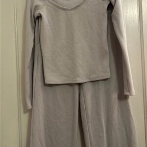 Gilly Hicks Light Gray Ribbed Lounge Set